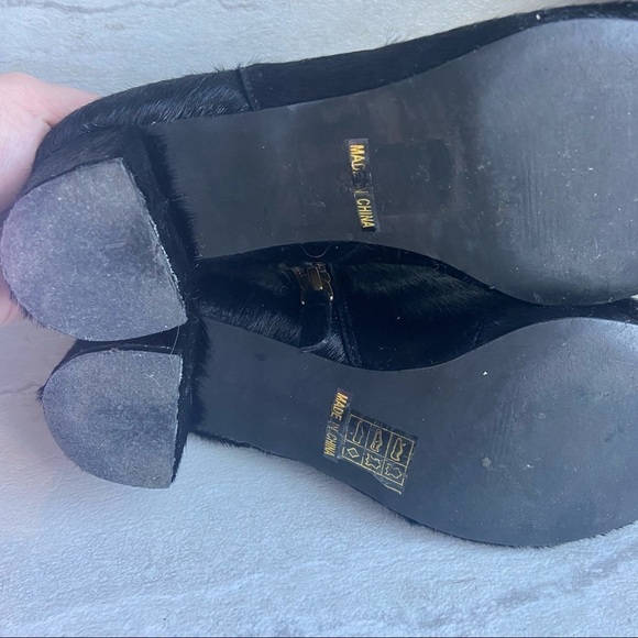 SENSO Paloma Black calf Hair Block Heel Booties size 36 leather - Picture 5 of 9